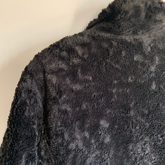 The North Face Black Reversible Puffer and Teddy Jacket Size Youth XL - Picture 4 of 7